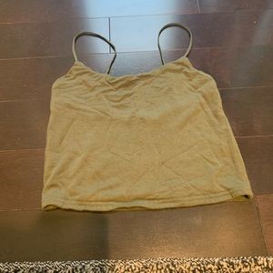 PACSUN Basics Green Cami Crop Top